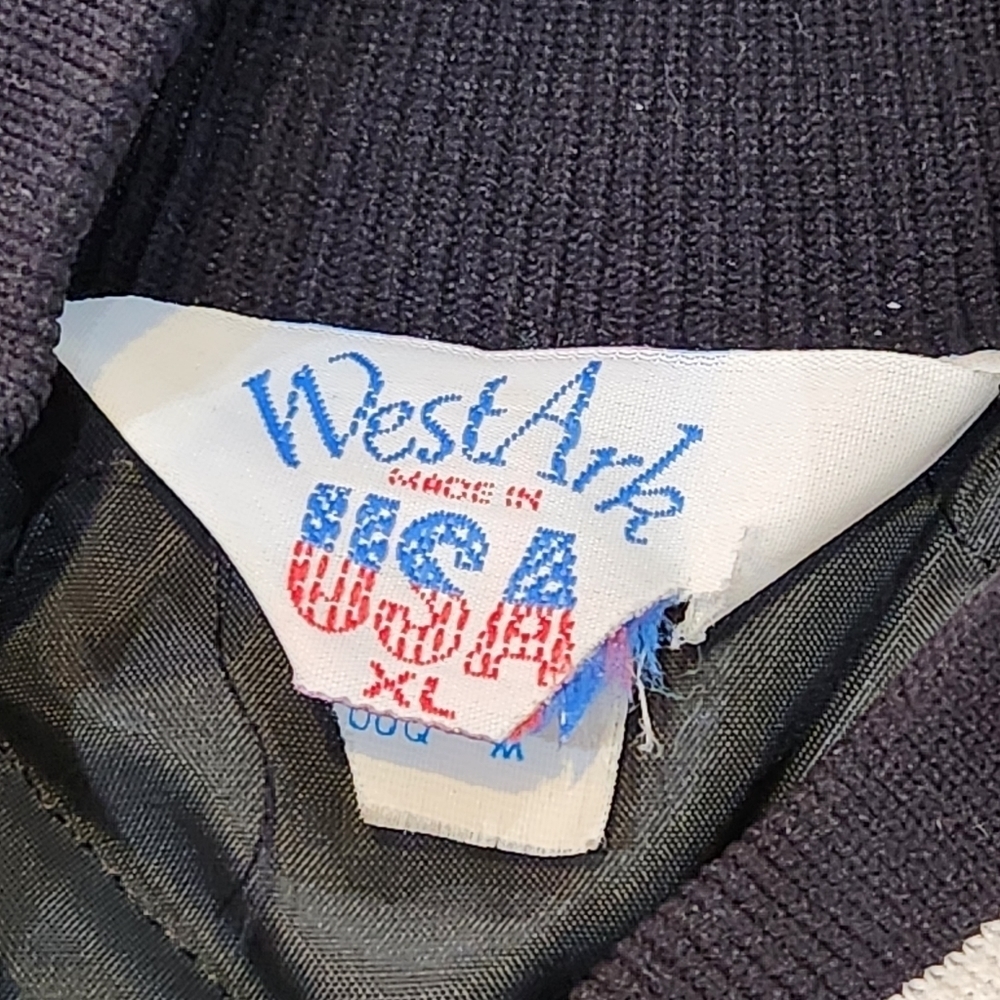 Vintage WEST ARK MADE IN THE USA BOMBER JACKET SIZE XL - Picture 7 of 8